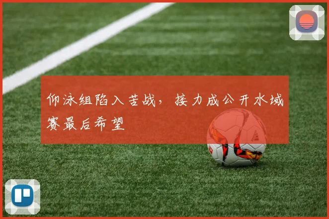仰泳组陷入苦战，接力成公开水域赛最后希望